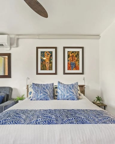 Comfortable bedroom in a Maui vacation rental